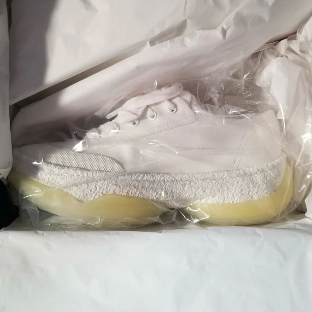 Alexander Wang White Canvas Sneakers - Picture 2 of 12